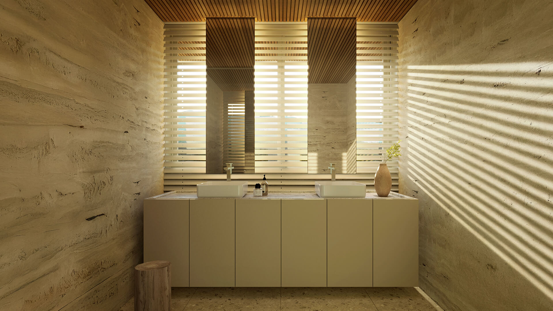 Banho master casal do apartamento