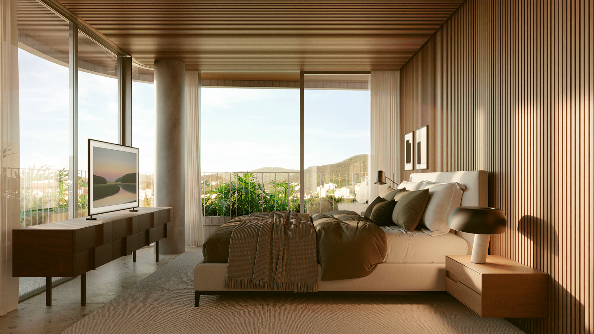 (Suíte master com vista panorâmica)